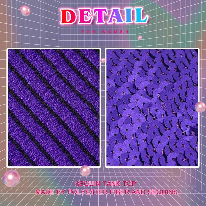 Nicute Sequin Tube Top Sparkly Crop Tops for Women - Image 3